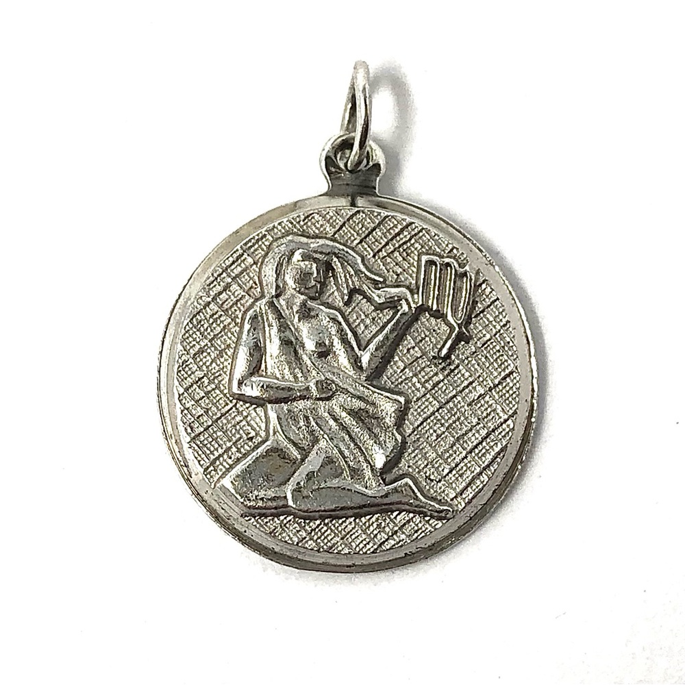 Virgo Zodiac vintage sterling silver 925 charm